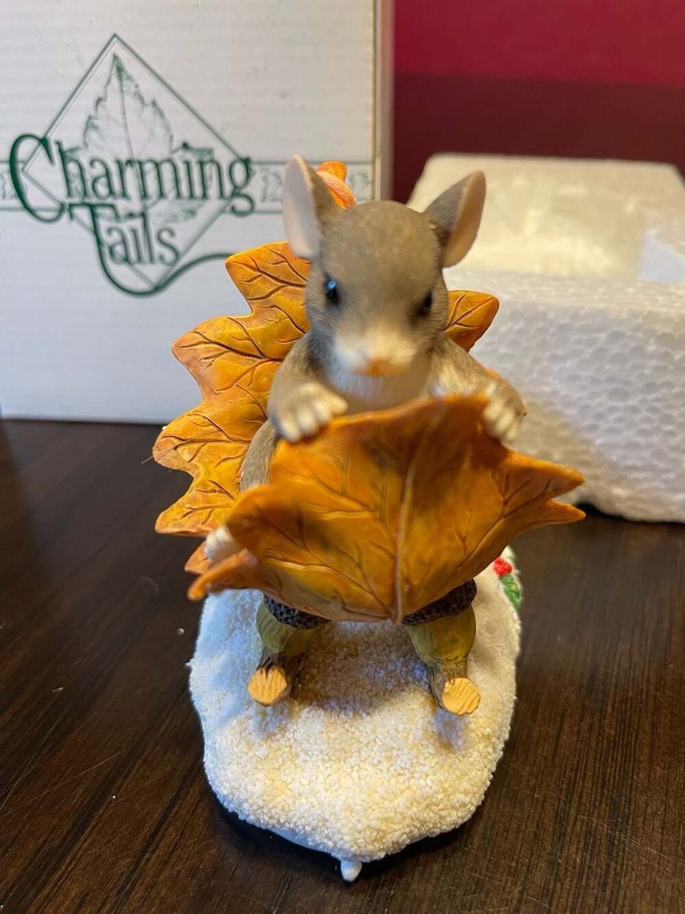 Fitz & Floyd Charming Tails A One Mouse Open Sleigh 98/195 FF Dean Griff Xmas